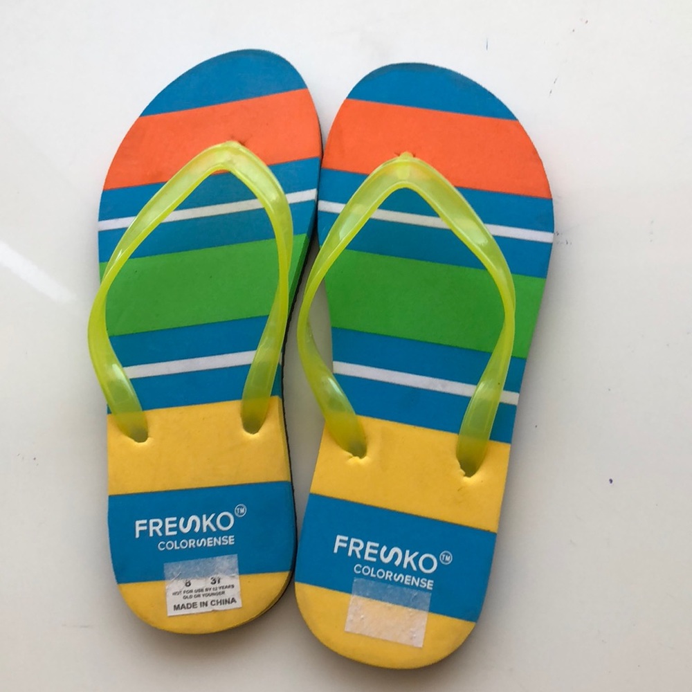 Fun colorful flip flops